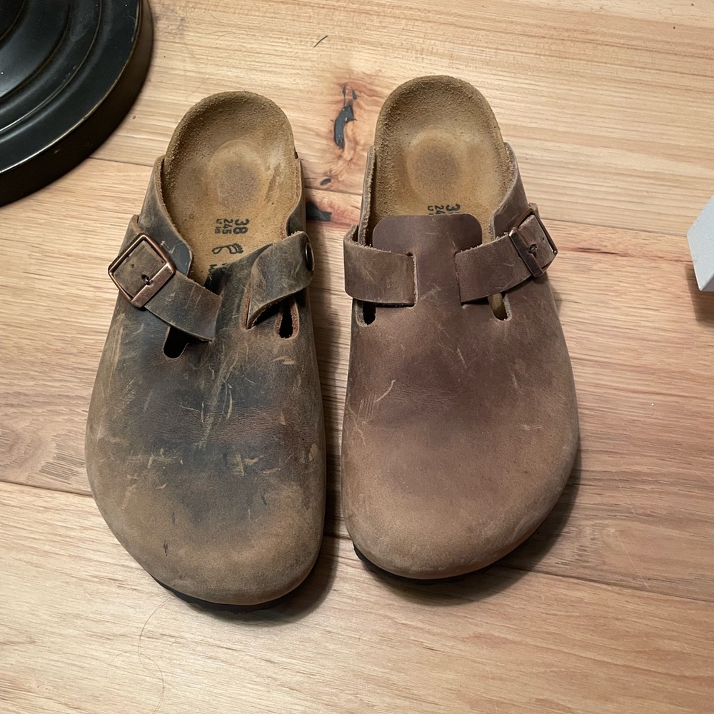 Slightly worn Boston  Birkenstocks
